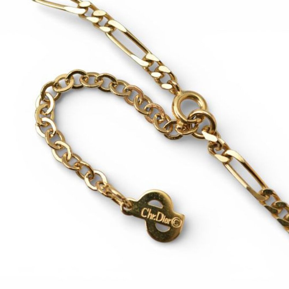 Christian Dior Necklace Vintage Logo Motif - Picture 4 of 6